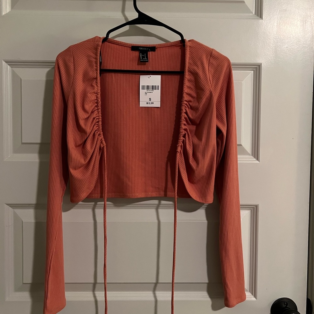 Front tie crop top